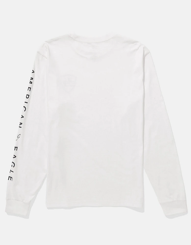 AE Long-Sleeve Logo Graphic T-Shirt