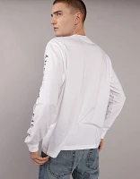 AE Long-Sleeve Logo Graphic T-Shirt