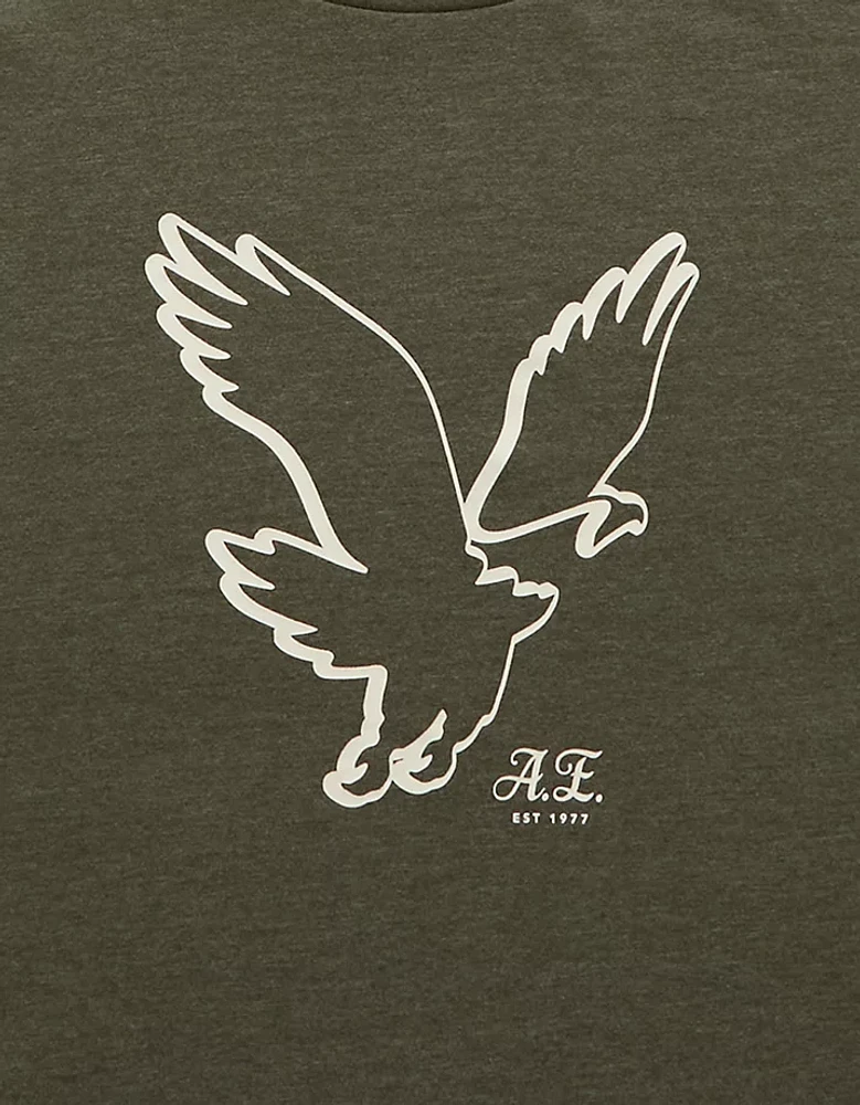 AE Long-Sleeve Logo Graphic T-Shirt