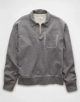 AE Quarter-Zip Polo Collar Sweatshirt