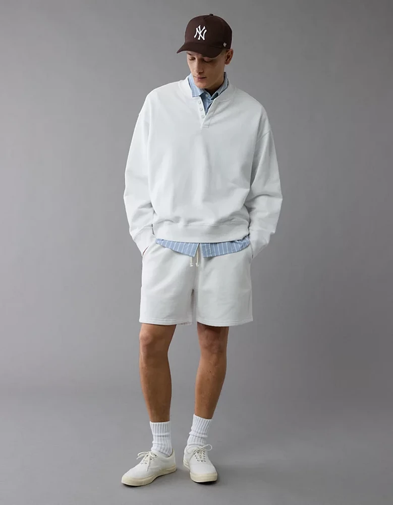 Chandail henley en molleton AE