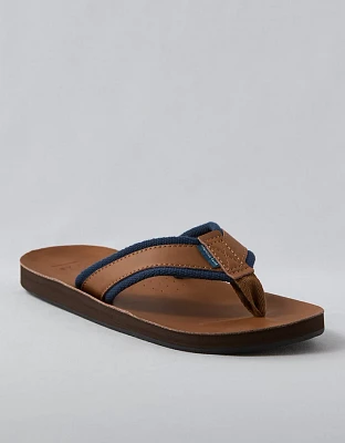 AE Men's Leather Flip Flop