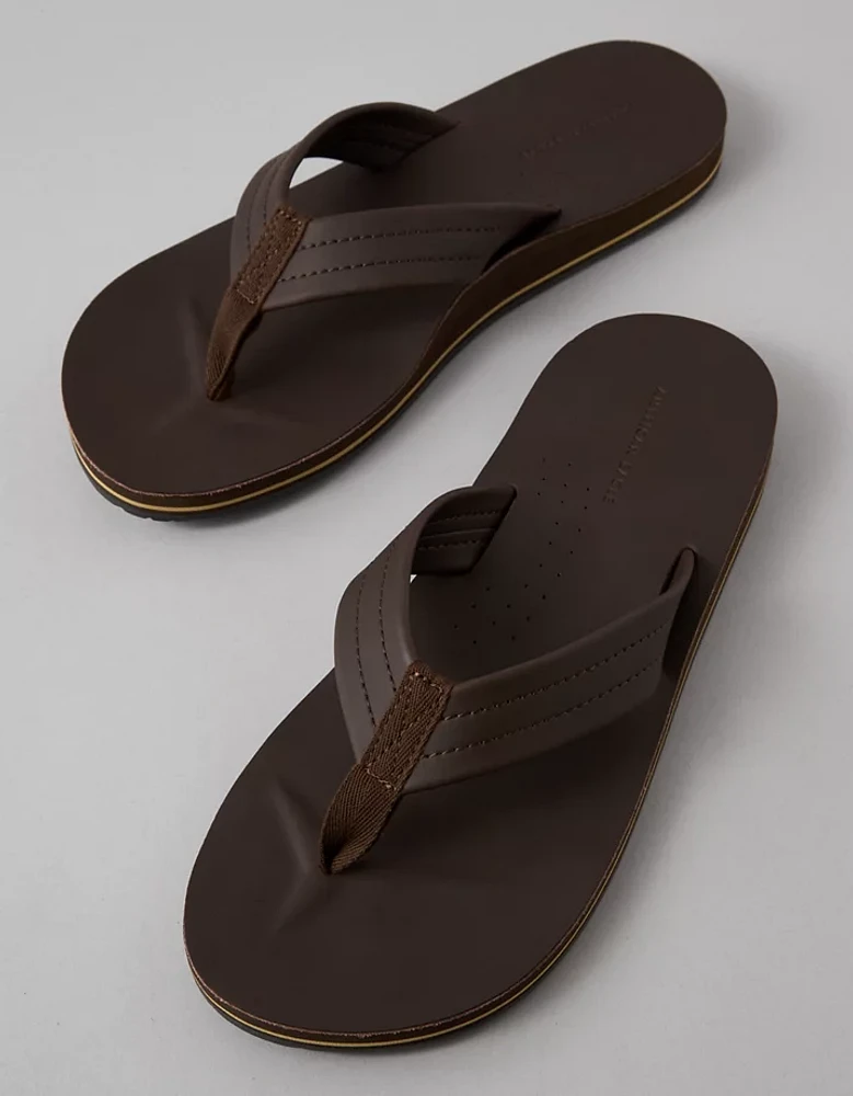 AE Men's Classic Leather Flip Flop