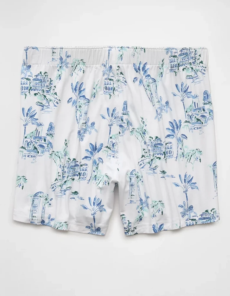 Caleçon boxeur ajusté ultradoux à motif de paysage pour hommes AEO