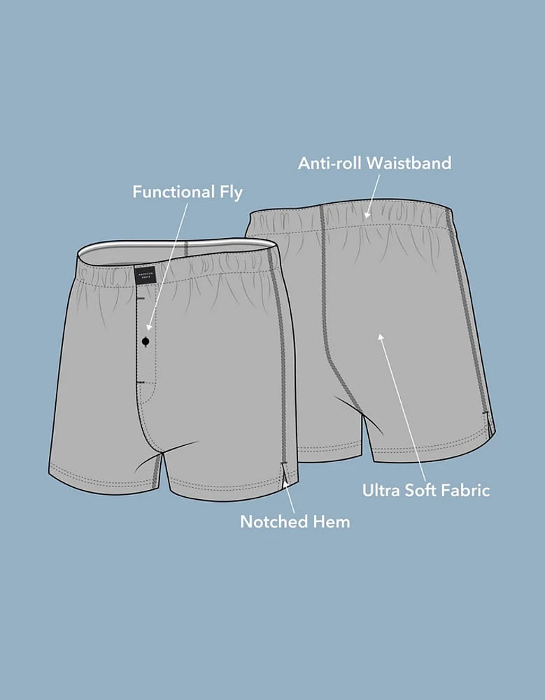 Caleçon boxeur ajusté ultradoux à motif de paysage pour hommes AEO