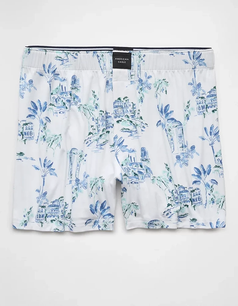Caleçon boxeur ajusté ultradoux à motif de paysage pour hommes AEO