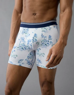 Caleçon boxeur ajusté ultradoux à motif de paysage pour hommes AEO