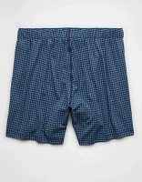 Caleçon boxeur en tricot ultradoux ajusté pied-de-poule pour hommes AEO