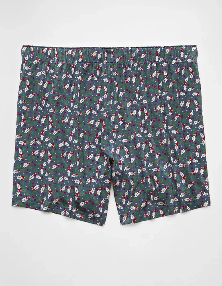 AEO Men's Mistletoe Slim Knit Ultra Soft Boxer Short