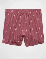 AEO Men's Flamingos Slim Knit Ultra Soft Boxer Short