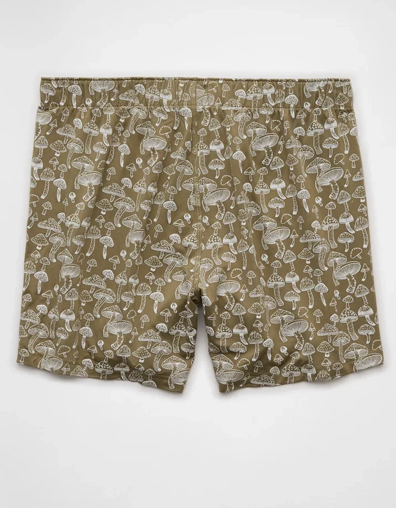 AEO Men's Mushrooms Slim Knit Ultra Soft Boxer Short