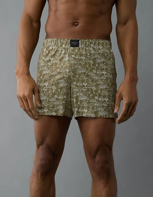 AEO Men's Mushrooms Slim Knit Ultra Soft Boxer Short