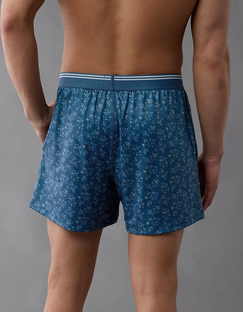 Caleçon boxeur à poche ultradoux motif floral pour hommes AEO