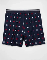 AEO Men's USA Stars & Stripes Ultra Soft Pocket Boxer Short