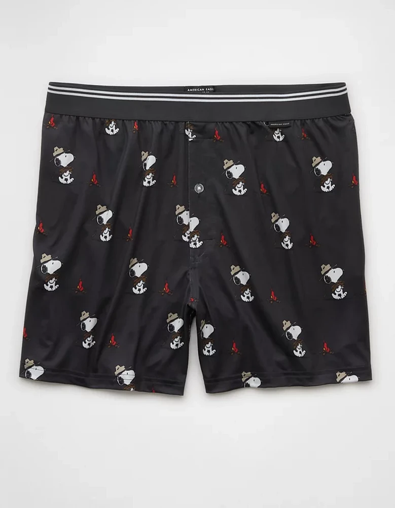 Caleçon boxeur à poche ultradoux camp Snoopy pour hommes AEO