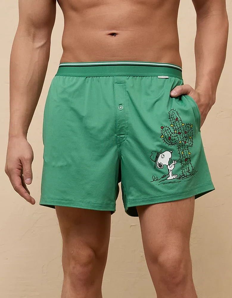 AEO Men's Snoopy Ultra Soft Pocket Boxer Short