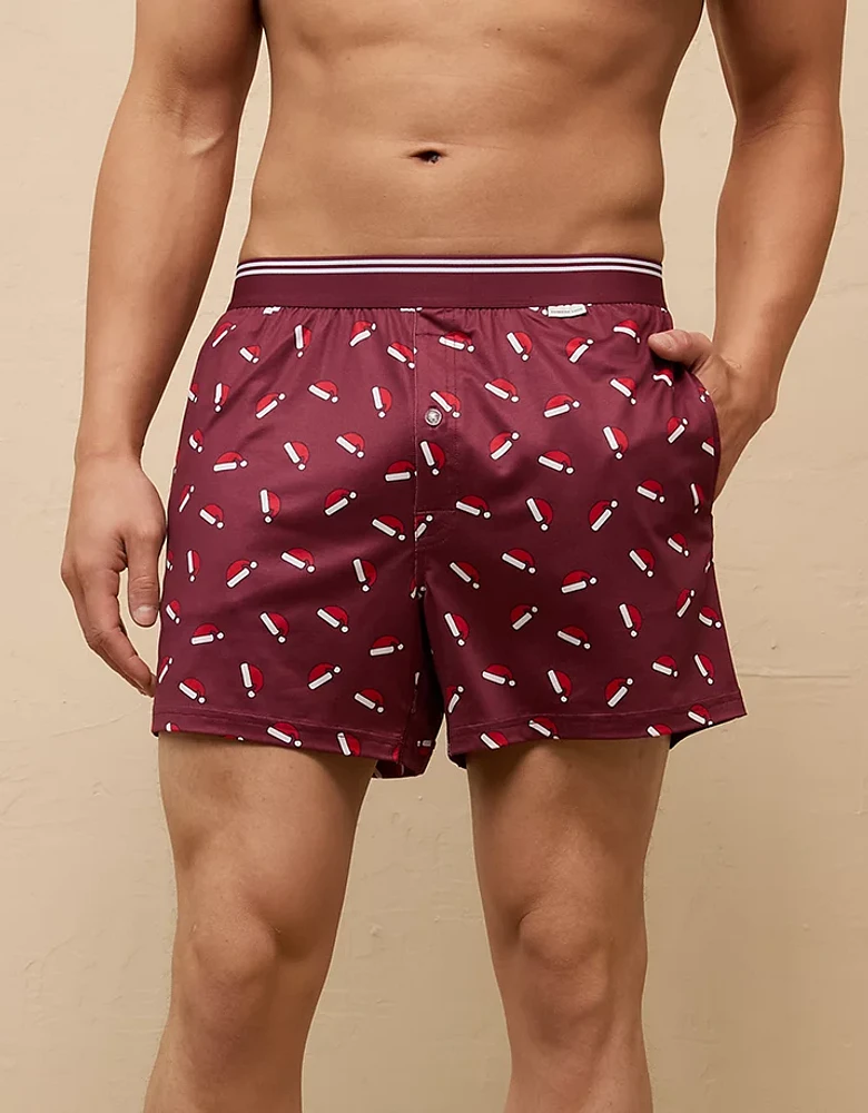 AEO Men's Santa Hats Ultra Soft Pocket Boxer Short