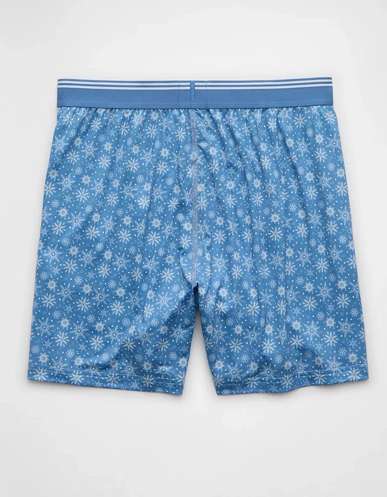 AEO Men's Tiny Snowflakes Ultra Soft Pocket Boxer Short