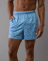 AEO Men's Tiny Snowflakes Ultra Soft Pocket Boxer Short