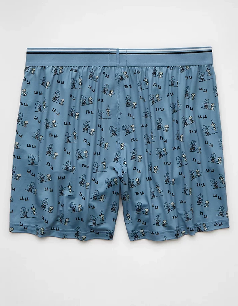 AEO Men's Snoopy Christmas Ultra Soft Pocket Boxer Short