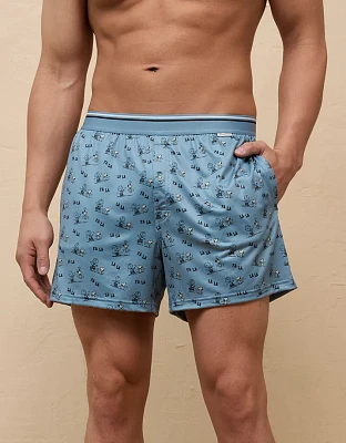 AEO Men's Snoopy Christmas Ultra Soft Pocket Boxer Short