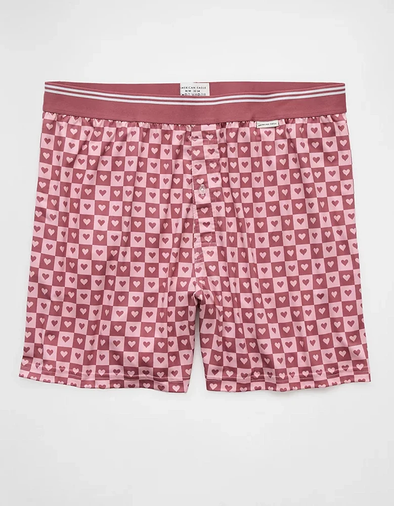 Caleçon boxeur à poche ultradoux cœurs de la Saint-Valentin pour hommes AEO