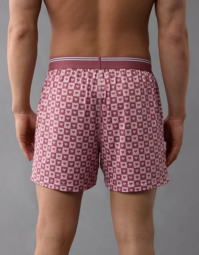 Caleçon boxeur à poche ultradoux cœurs de la Saint-Valentin pour hommes AEO