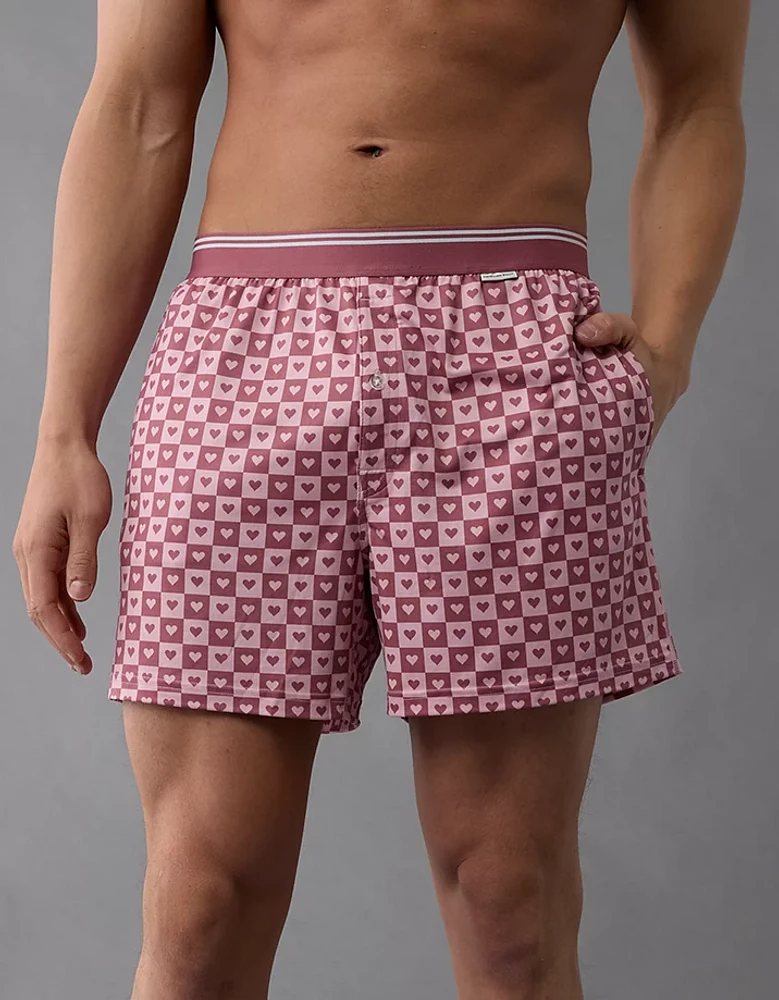 Caleçon boxeur à poche ultradoux cœurs de la Saint-Valentin pour hommes AEO