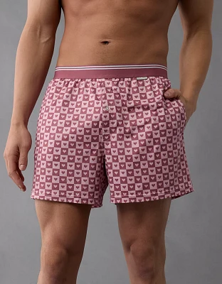 Caleçon boxeur à poche ultradoux cœurs de la Saint-Valentin pour hommes AEO