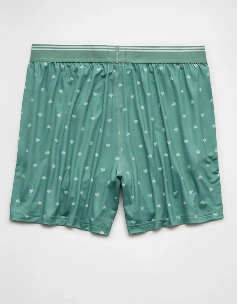 AEO Men's St. Patrick's Day Clovers Ultra Soft Pocket Boxer Short