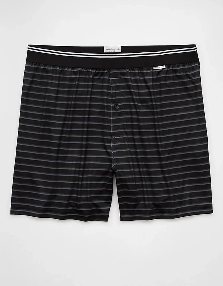 AEO Men's Striped Ultra Soft Pocket Boxer Short