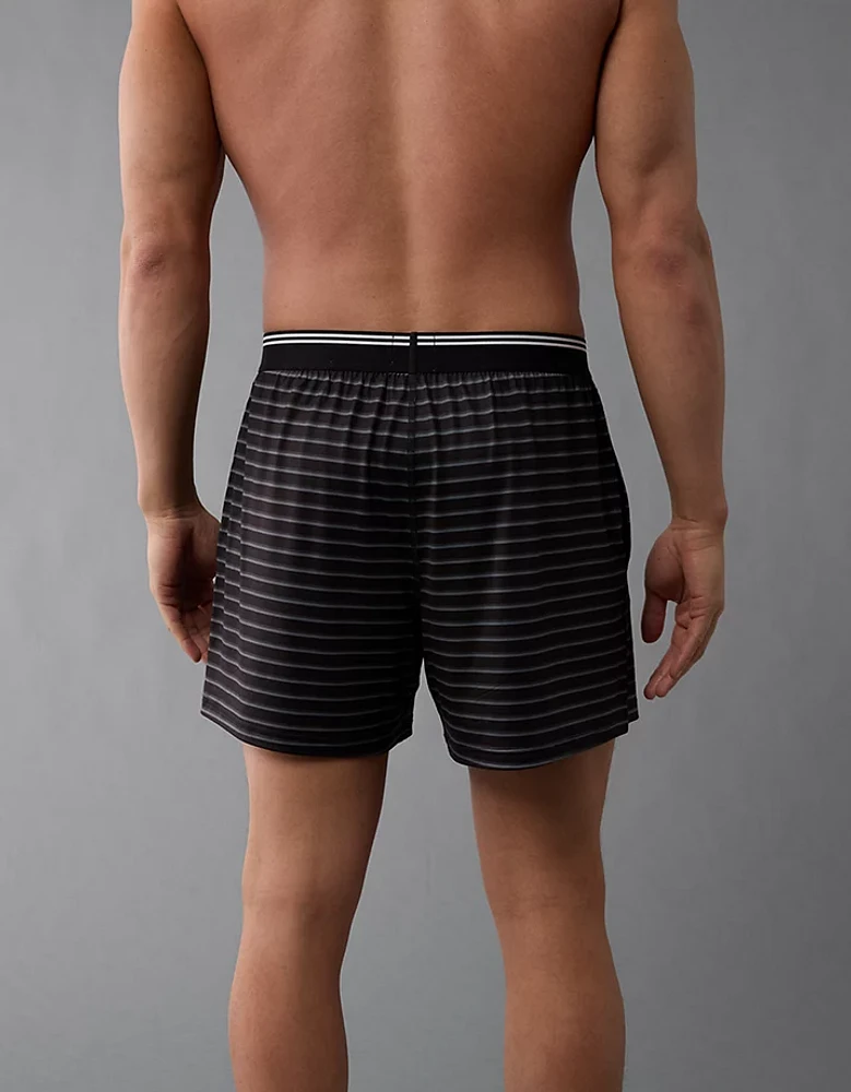 AEO Men's Striped Ultra Soft Pocket Boxer Short