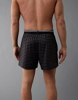 AEO Men's Striped Ultra Soft Pocket Boxer Short