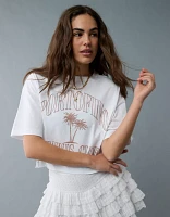 T-shirt court droit à image de destination AE