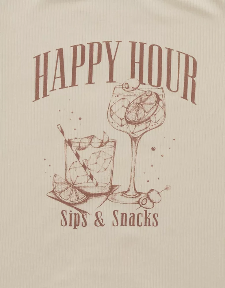 Petit t-shirt Happy Hour à graphique Hey AE