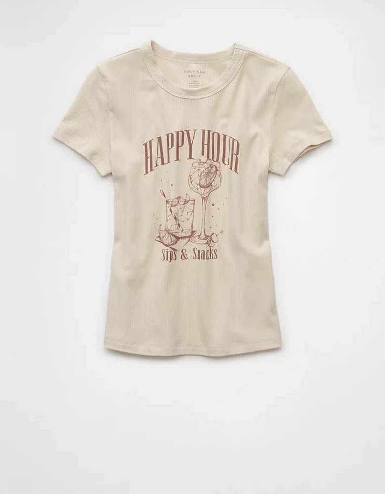 Petit t-shirt Happy Hour à graphique Hey AE