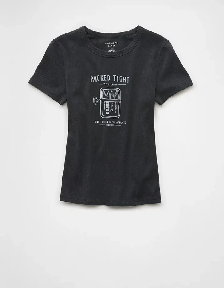 T-shirt Hé bébé à image de nourriture AE