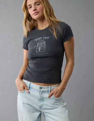 T-shirt Hé bébé à image de nourriture AE