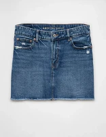 AE Stretch High-Waisted Perfect Denim Mini Skirt