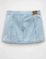 AE Pleated Denim Mini Skort