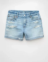 AE Strigid Curvy Ripped Super High-Waisted Relaxed Short