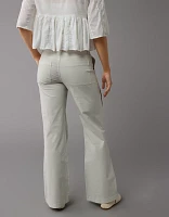 Pantalon évasé ample extensible à taille basse mode AE