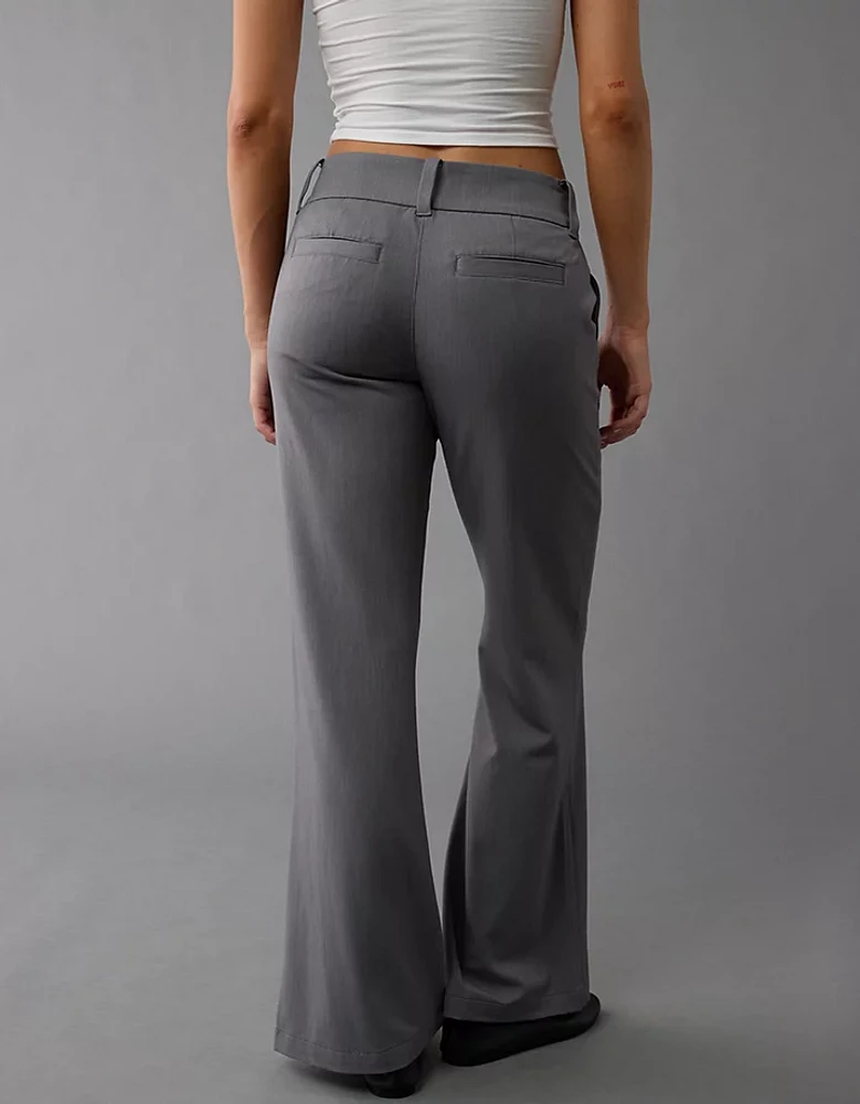 Pantalon évasé à taille basse extensible AE