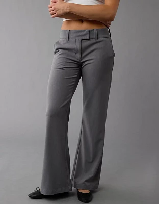 Pantalon évasé à taille basse extensible AE