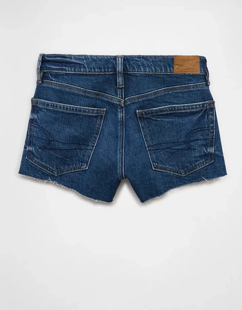 Short très court parfait en denim à taille basse extensible AE