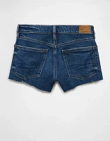 Short très court parfait en denim à taille basse extensible AE