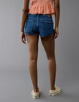Short très court parfait en denim à taille basse extensible AE