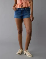 Short très court parfait en denim à taille basse extensible AE