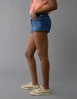 Short très court parfait en denim à taille basse extensible AE