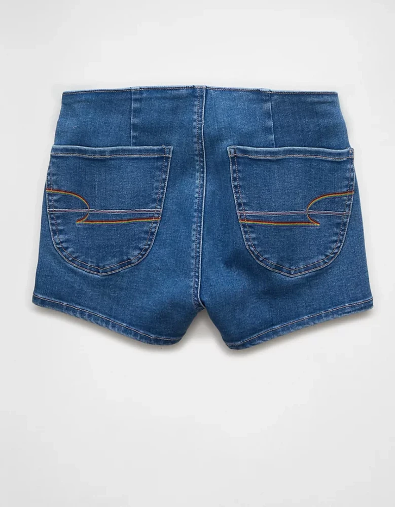 Microshort en denim Next Level fierté AE